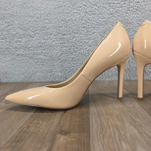 Sam Edelman Women's Size 9.5 Pointed Toe Nude Pumps Heels Patent‎ Leather Shoes - Picture 9 of 13